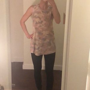 pj salvage tank top racer back pink camouflage